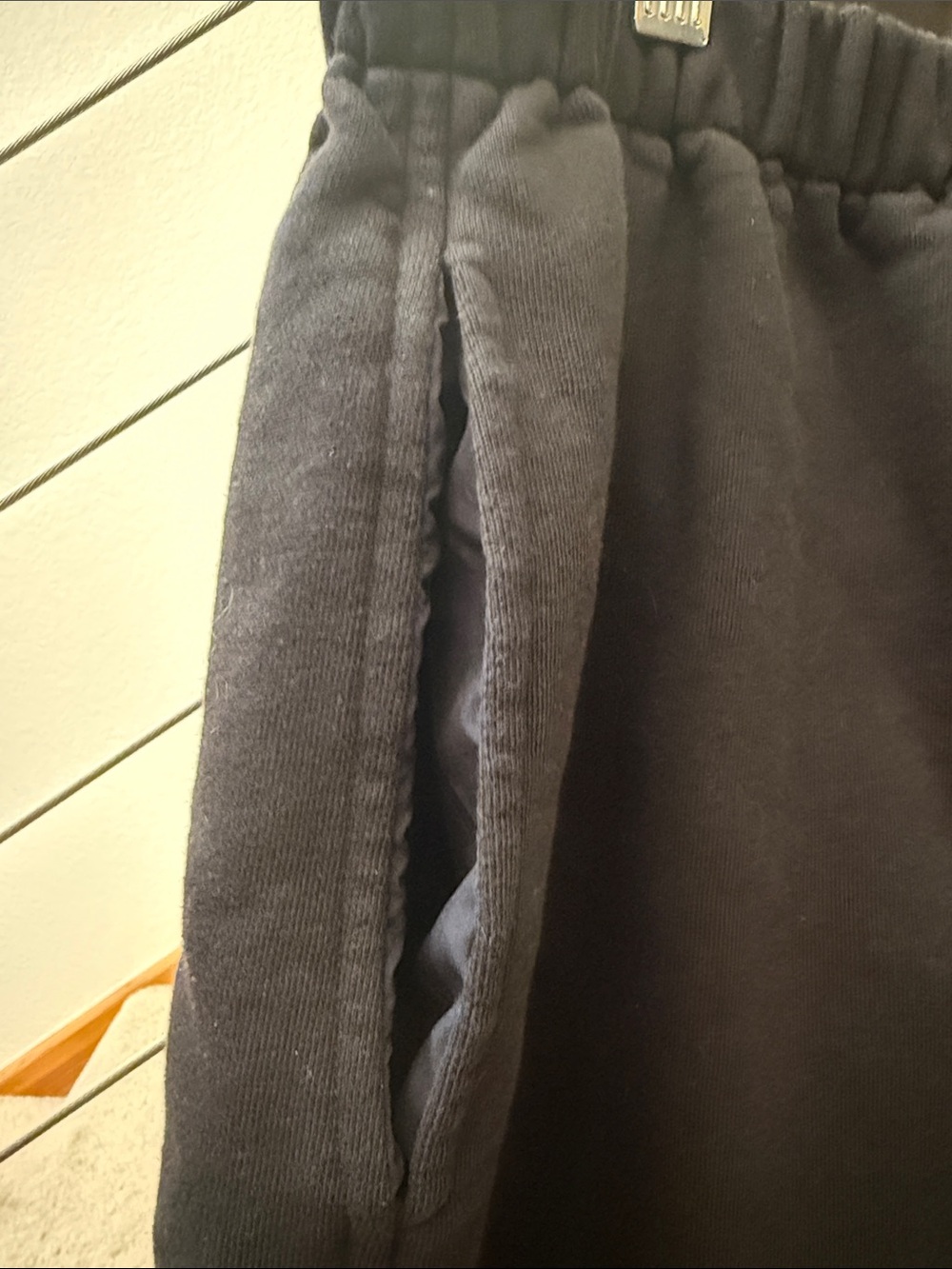 Roucha Pape Sweatpants Black Sz S - Picture 3 of 7